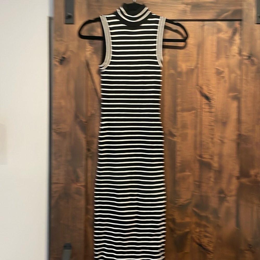 Michael Kors mock neck sleeveless dress